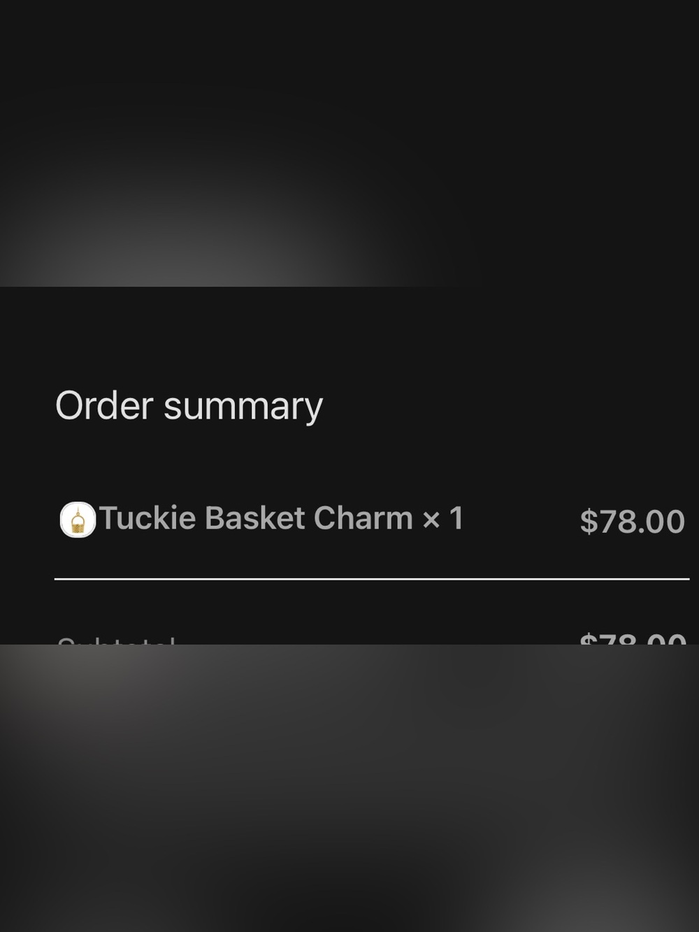 Charm Lane Collection Tuckie basket charm - Picture 3 of 3